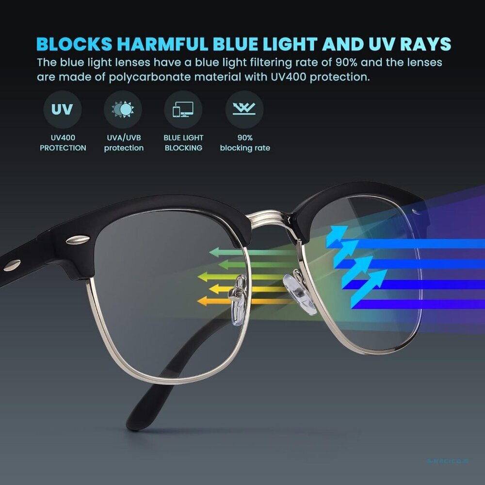 Computer Blue Light Blocking Glasses Blue Light G… - image 3
